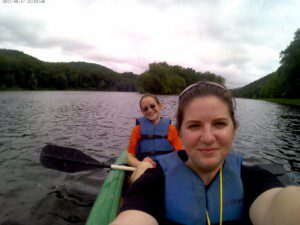 Jess, who has been living with CRPS for 8 years, was able to fulfill her goal of kayaking in the Delaware during the young adult retreat
